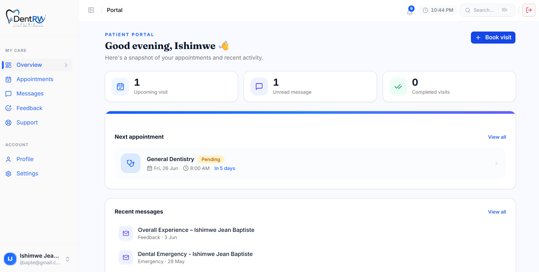 A private home base for every patient preview